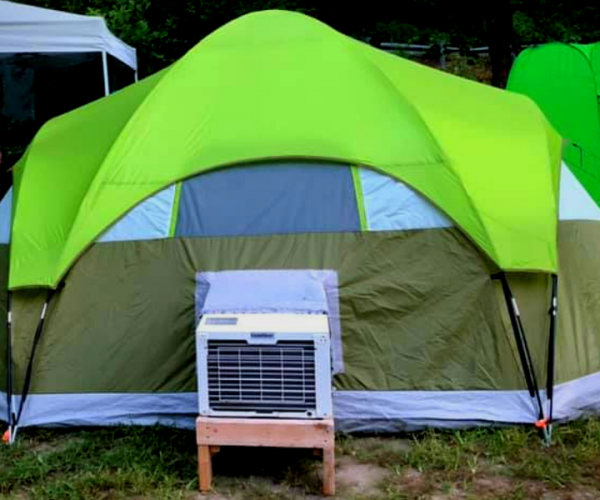 Camping Tents with Air Conditioning Ports